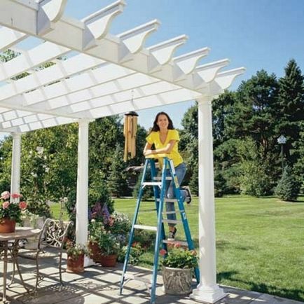 Pergola kezüket diagram és lépésről lépésre