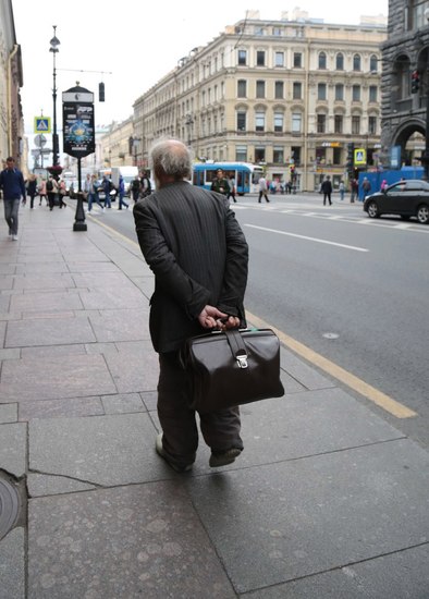 Petersburg hajléktalan Vjacseszlav Rasner divatba kalauz szerzője séták Nyevszkij