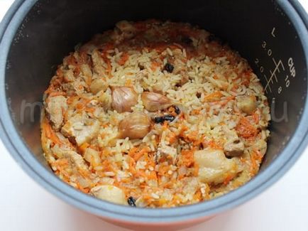 Pilaf a multivarka Redmond recept lépésről lépésre fotók