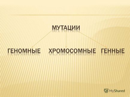 Презентація на тему від латинського - mutatio - зміна, зміна - це спадкове зміна