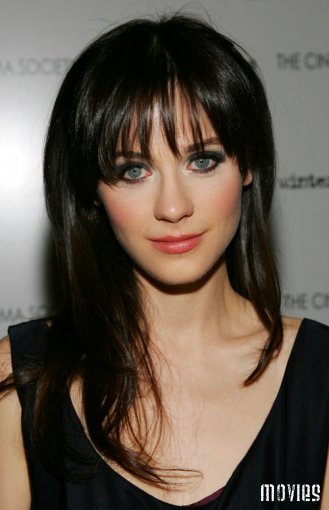 Frizurák Zooey Deschanel - a világon a mozi!