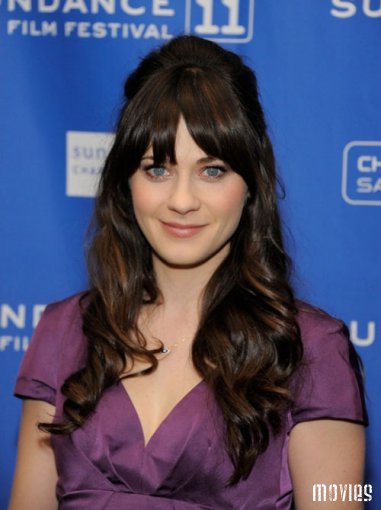 Frizurák Zooey Deschanel - a világon a mozi!