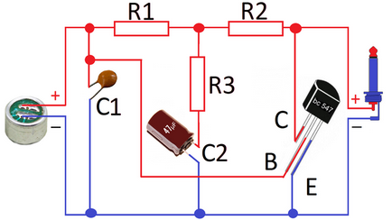 Проста схема мікрофонного підсилювача без харчування