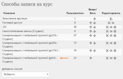 Робота в системі moodle як зарахувати групу на курс