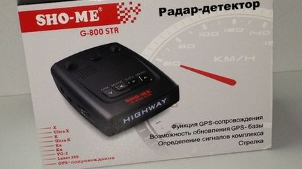 Radar detector sho me g800 str - recenzii sunt bune