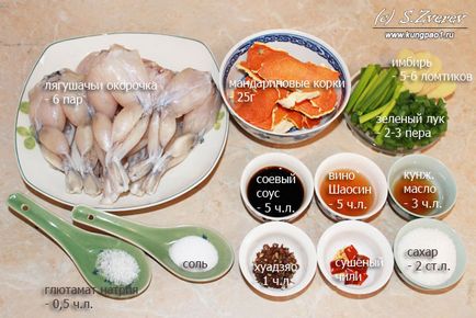 Рецепт жаб'ячих лапок з цитрусовим смаком по-китайськи