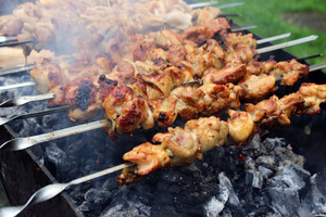 Shish kebab de la pui pas-cu-pas reteta cu fotografii