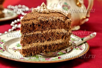 Шоколадний бісквітний торт - рецепт з фото