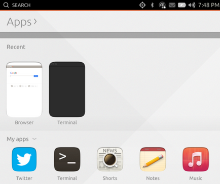 Скріншоти як виглядає ubuntu touch на nexus 7