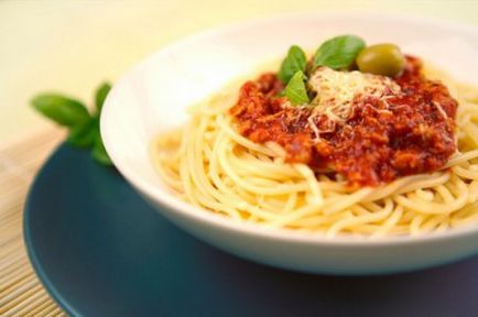 Sos de spaghete din roșii și smântână - rețete delicioase 2017 cu fotografie