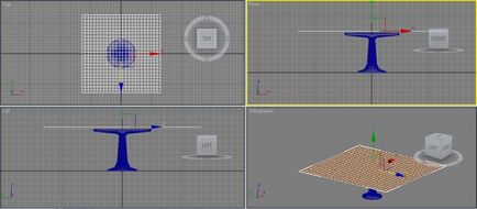 Crearea de materiale în modificatorul de pânză 3d max