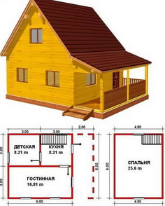 Construcția de case de la un bar în Arkhangelsk - sk 