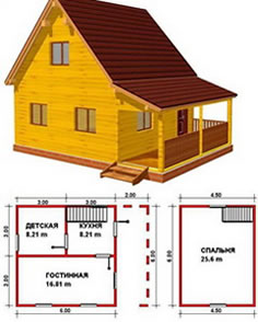 Construcția de case de la un bar în Arkhangelsk - sk 