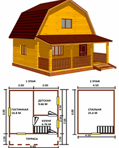 Construcția de case de la un bar în Arkhangelsk - sk 