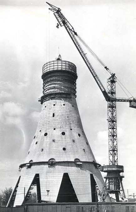 Construcția Turnului Ostankino