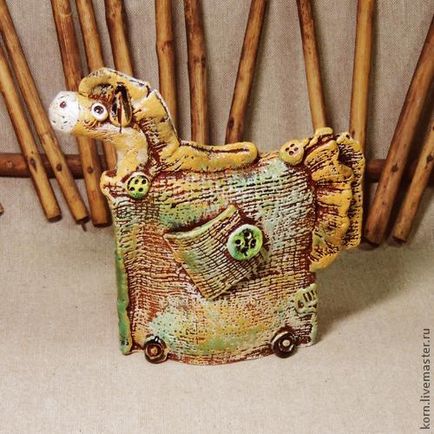 Сувенір кінь в пальто - ярмарок майстрів - ручна робота, handmade