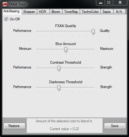 Sweetfx і fxaa поліпшення графіки