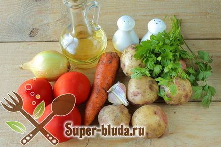 Paradicsomleves burgonyapürével recept fotó, leves receptek fotókkal egyszerű és finom