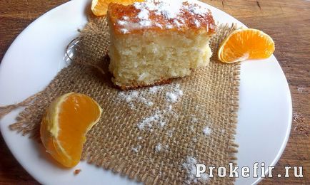 Torta jam kefir - egy recept lépésről lépésre fotók