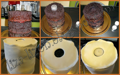 Cake gyertya - édes romantika (sütemény) Cake gyertya - Sweet Romance