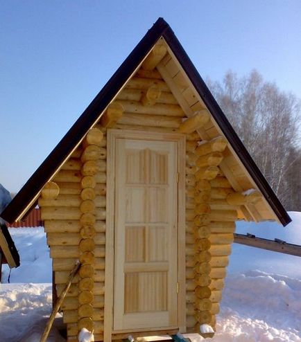 Туалет з бруса своїми руками фото креслення, відео