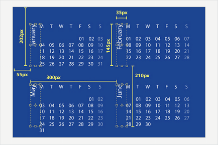 Lectia Photoshop creaza automat un calendar, un generator de calendar - un pic despre tot