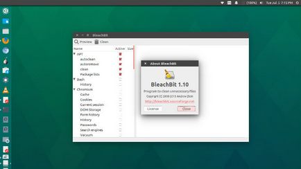 Instalați bleachbit pe ubuntu, utilizând linia de comandă