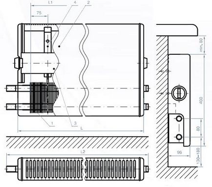 Установка конвекторів опалення своїми руками водяних, газових, електричних, фото і відео