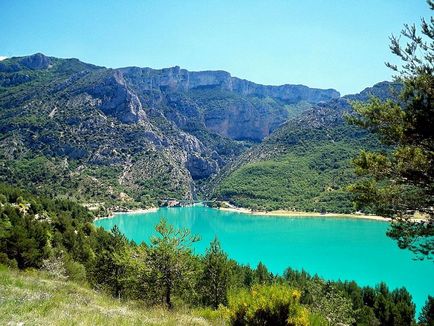 Cheile Verdon (gorges du verdon), marele canion Verdon (grand canyon du verdon), Provence,