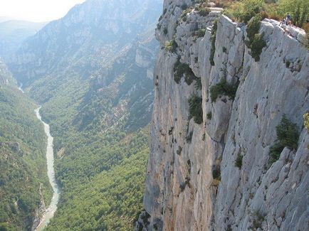 Вердонское ущелині (gorges du verdon), великий вердонскій каньйон (grand canyon du verdon), прованс,