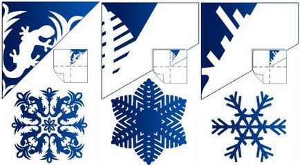 Tăiați hârtie de zăpadă în funcție de schemă, recomandări și sfaturi privind procesul de creare a fulgilor de zăpadă