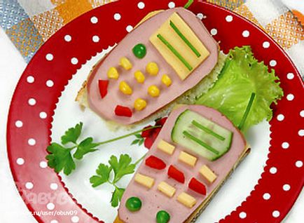 Ízletes és egészséges szendvicset gyerekeknek
