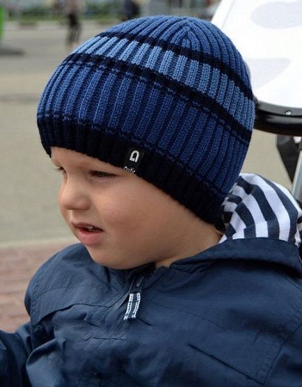 В'язані шапки для хлопчиків 2017-2018 (60 фото) зимові дитячі, для підлітків і для новонароджених