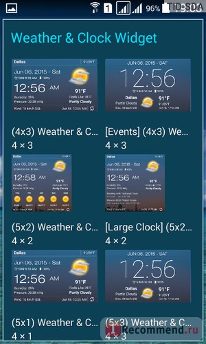 Vremea și ceas widget - 