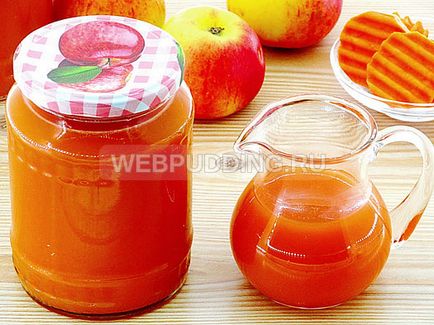 Apple-suc de morcov pentru iarna, cum să gătească pe