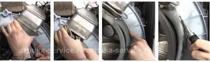 Заміна манжети люка пральної машини ariston (аристон)