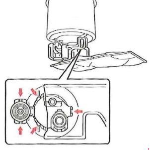 Înlocuirea filtrului de combustibil pentru toyota camry (din anul 2005)