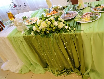 Exemple verzi de nunta de decor, accesorii, floristica