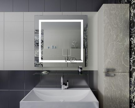 Дзеркало для ванної з підсвічуванням варіанти дизайну і правила безпечного підключення