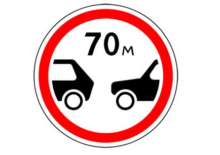 Знак обмеження максимальної швидкості з поясненнями - заборонні знаки
