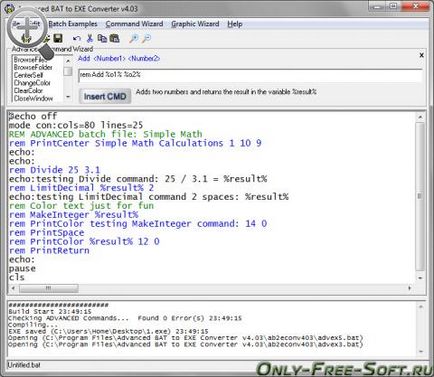 Advanced bat to exe converter компілятор exe з bat