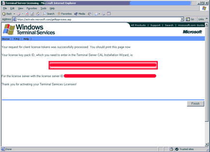 Engedélyezése Terminal Server (terminál szolgáltatásokat) a Windows Server 2000