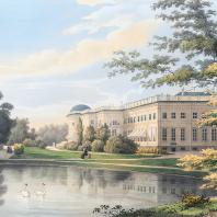 Sándor-palota, Alexander Park, Tsarskoye Selo, kertépítés és zöld