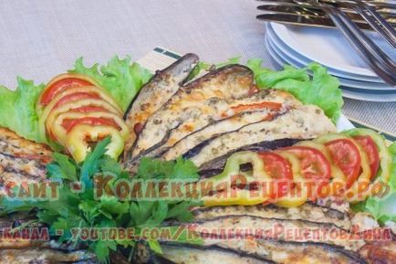 Padlizsán, sült szellőztetett kemencében paradicsommal, sajttal és szalonnával! Finom meleg előétel,