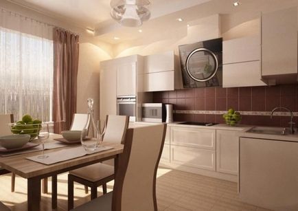 Culoarea bejului în interiorul bucătăriei (50 fotografii) (culoare) Culoarea bejului în interiorul bucătăriei (50 fotografii)