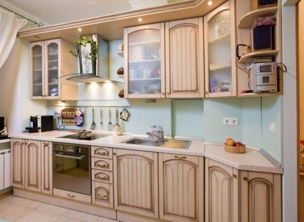 Bézs színű a belső a konyha (50 fotó)