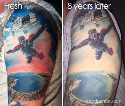 A devenit, cum se schimbă tatuajul după câțiva ani