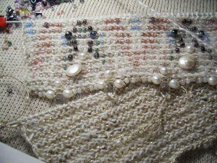 Tricotaje tricotate sau tricotate cu margele pe ace de tricotat