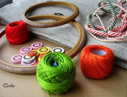 Годинники в стилі hoop art - ярмарок майстрів - ручна робота, handmade