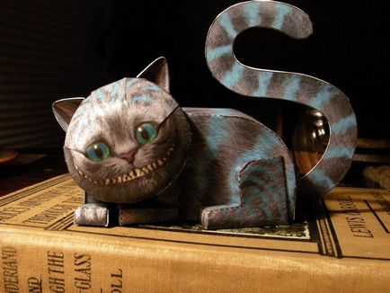 Чеширський кіт (аліса в країні чудес, 2010) - papercraft, паперовий